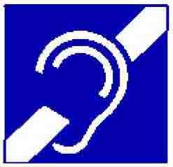 Símbolo internacional de accesibilidad en la comunicación.