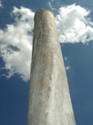 Detalle de columna del Edificio A: "Basílica"
