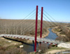 Vista del nuevo puente sobre el río Guadarrama